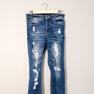 Grace & Lace Distressed Jeggings